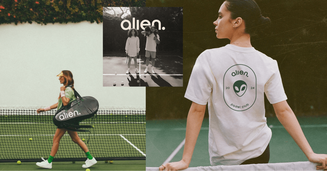 Branding realizado por BWE para alien padel